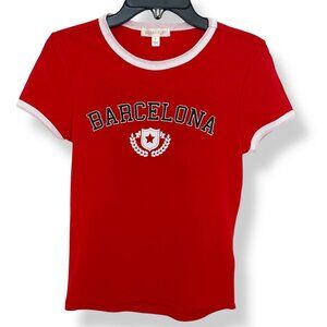 Red Barcelona Graphic Tee